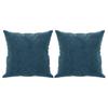Vidaxl 3-Osobowa Sofa Z Poduszkami, Niebieska, 180 Cm, Aksamit