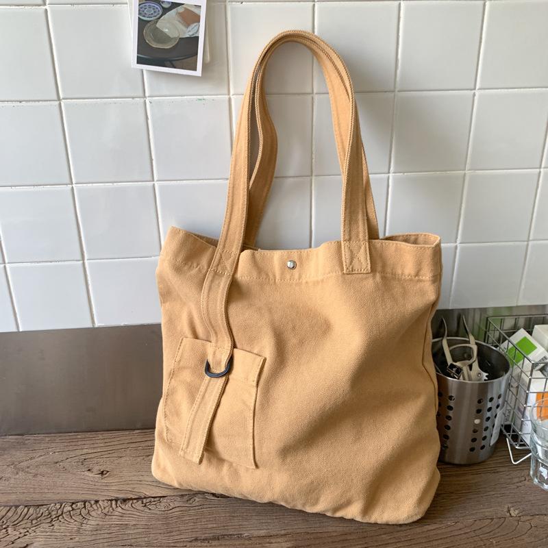 

Large Capacity Fashion Canvas Bag Girls Shoulder Tote Bag Handbag Commuter Backpack Student Bag Girls коричневый