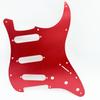 Hoogwaardige 1,5 mm dikke Geborsteld Aluminiumlegering Frontplaat 11-gaats ST Drie single-coil Elektrische Gitaar Slagplaat SSS Decoratief Paneel