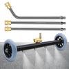 4000PSI Car Chassis High Pressure Washer 16 Inch Car Under Body Washing Washer With 2 Extension Rod & 60 Degrees Angled Rod
