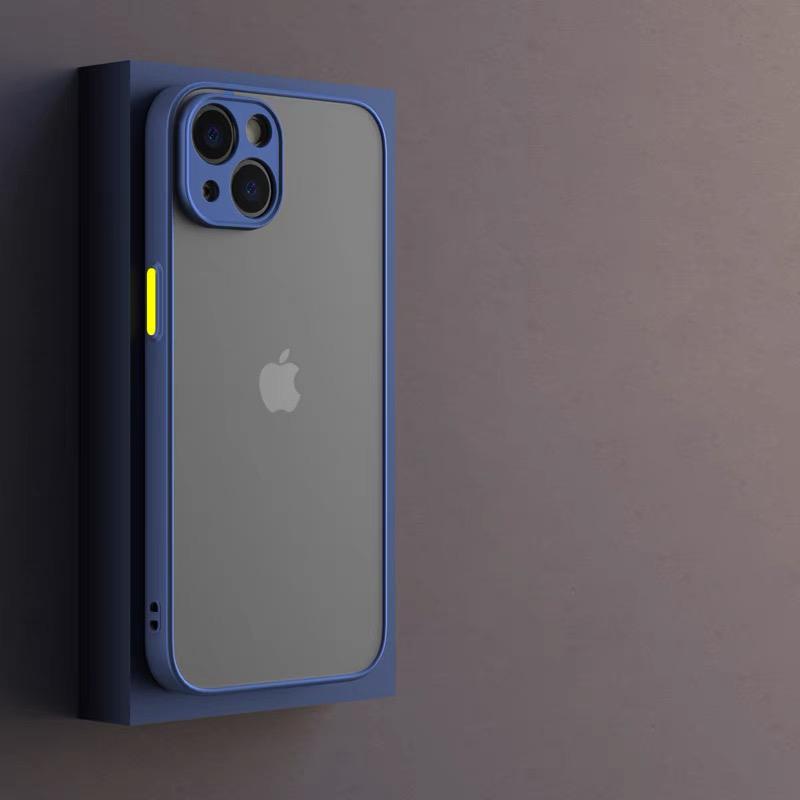 Luxury Matte Shockproof Phone Case For iPhone 11 12 13 14 15 Pro Max Plus Mini XR X XS IPhone 7/8/SE 3/2 (2022/2020 Edition) Full Lens Coverage Cases