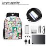 P-Pochaccoes Backpacks for Women Men School College Student Bookbag Fits 15 Inch Laptop Dog Cartoon Bags