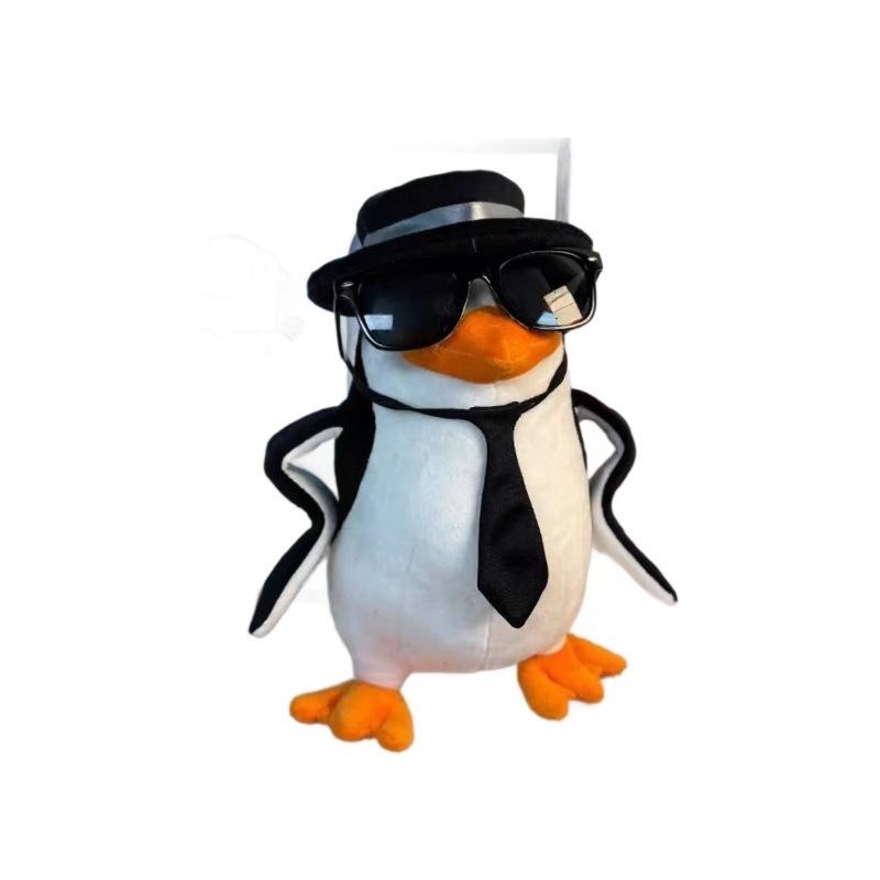 Pinguin Plüschtier Abstraktes Gesicht Weiches Kuscheltier Niedlich Schrullig Für Frauen Mädchen Geburtstagsgeschenk Zuhause Schreibtisch Akzent Tischdekoration Gemütlich