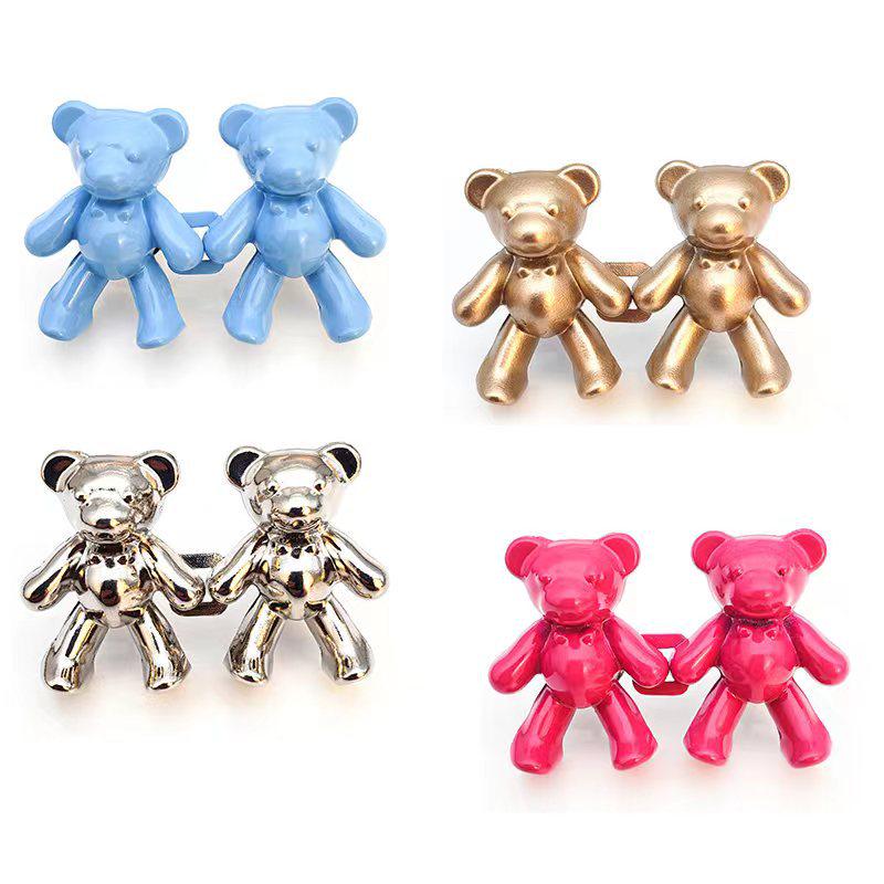 Adjustable Bear Waist Buckle Skirt Decor