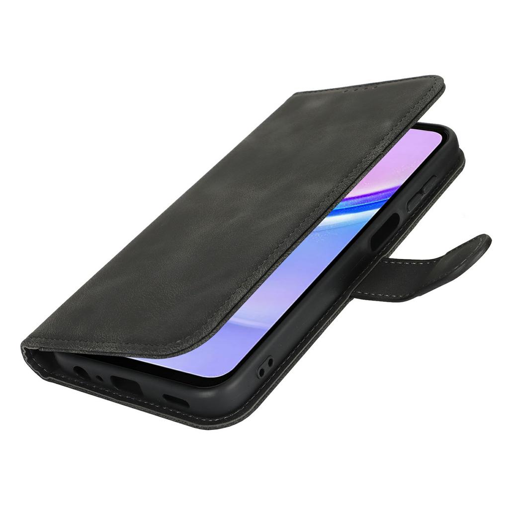 For Samsung Galaxy A15 5G Wallet Case Double Folded Edge Skin Touch PU Leather Flip Phone Cover