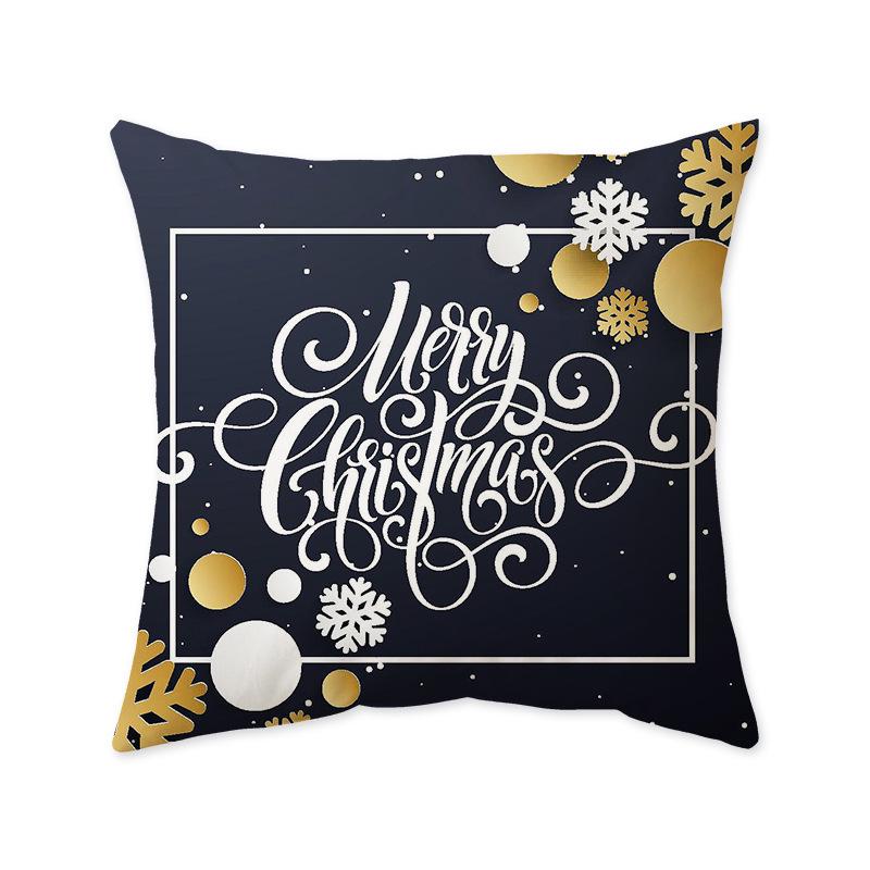 Cross-Border Christmas Festival Printed Cushion Cover for Sofa, Bedside, or Living Room