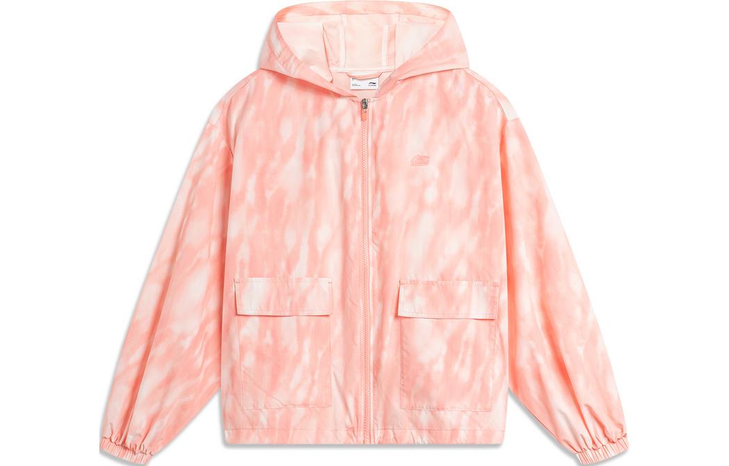 Li Ning Sun Protection Clothing Women s Camellia Pink All Over Print AFDU374-1 L