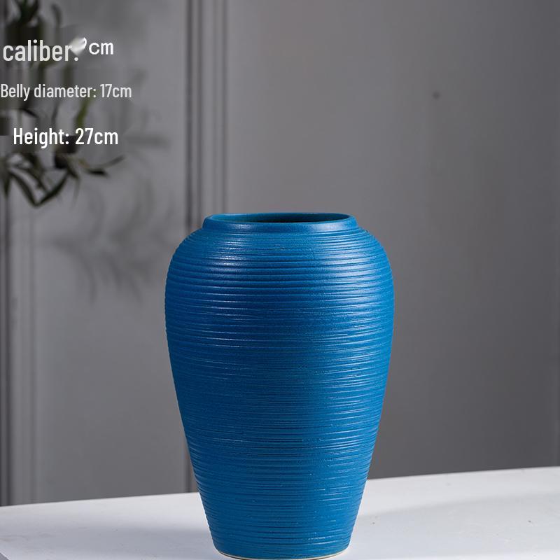 Nordic Ceramic Hydroponic Vase for Floral Arrangements - Elegant Home Decor for Living Room, TV Cabinet, or Dining Table.