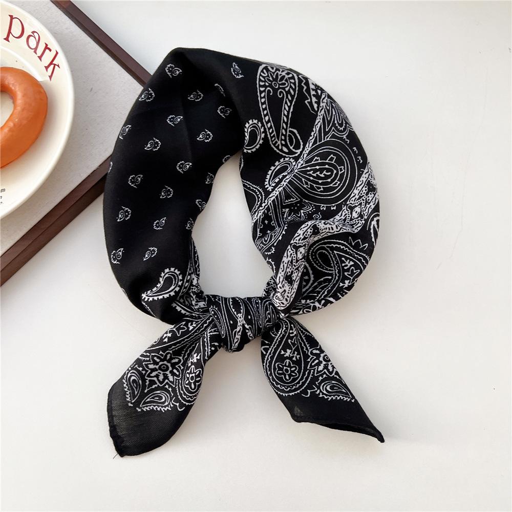 

Unisex Cashew Square Scarf, Spring And Autumn Vintage Silk Scarf Headscarf Hair Strap Scarf Match With Shirt Printed Fake Neck