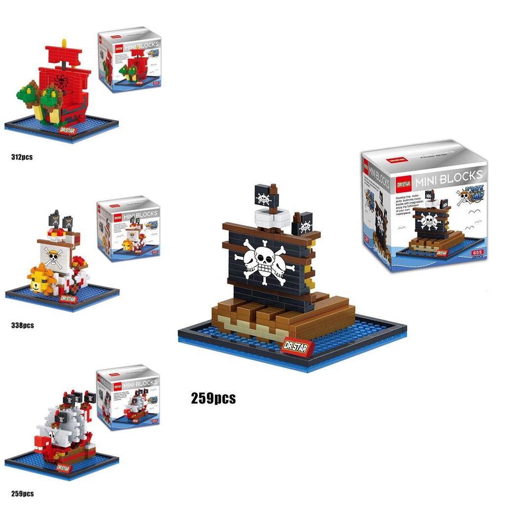One Piece Pirate Boat Building Block Toy Mini Figure Collection Gift For Kids