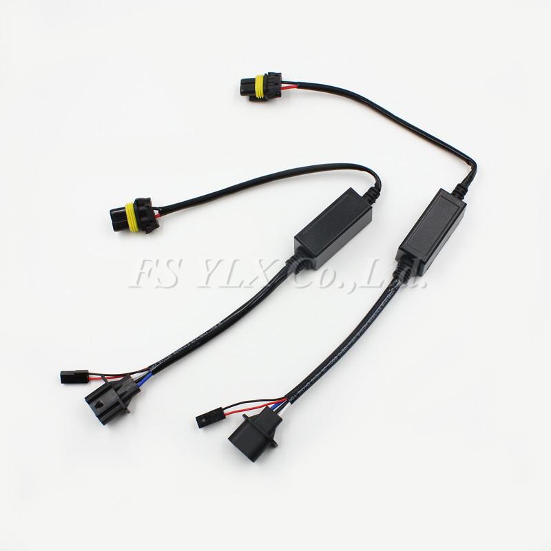 FSYLX 10x H13 HID Relay Harness H13 9008 Bi-Xenon High Low Wiring Controller Adapter Holder Socket 12V 35W 55W for H13 Xenon Kit