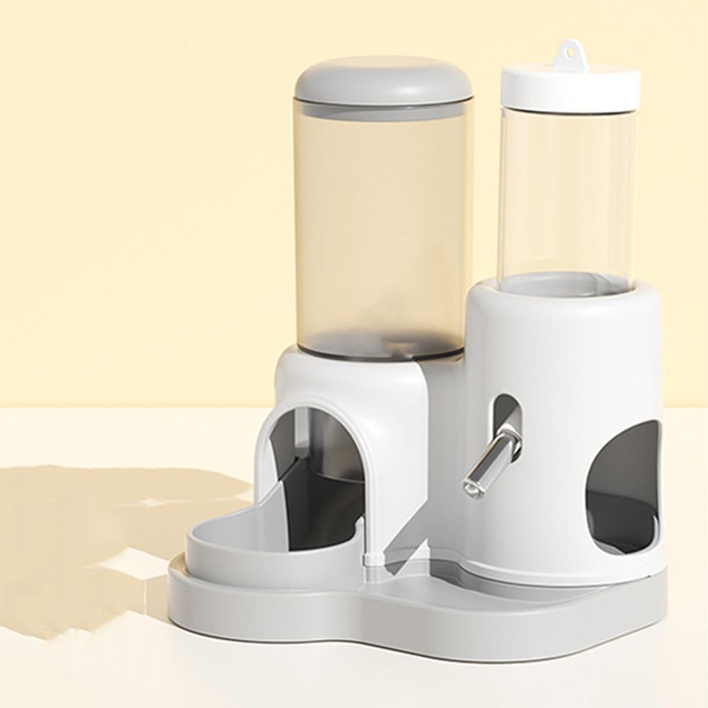 Detachable Base Hamster Water Dispenser Leak-Proof Pet Water Bottle Hamster Food Basin  Pet Care серый