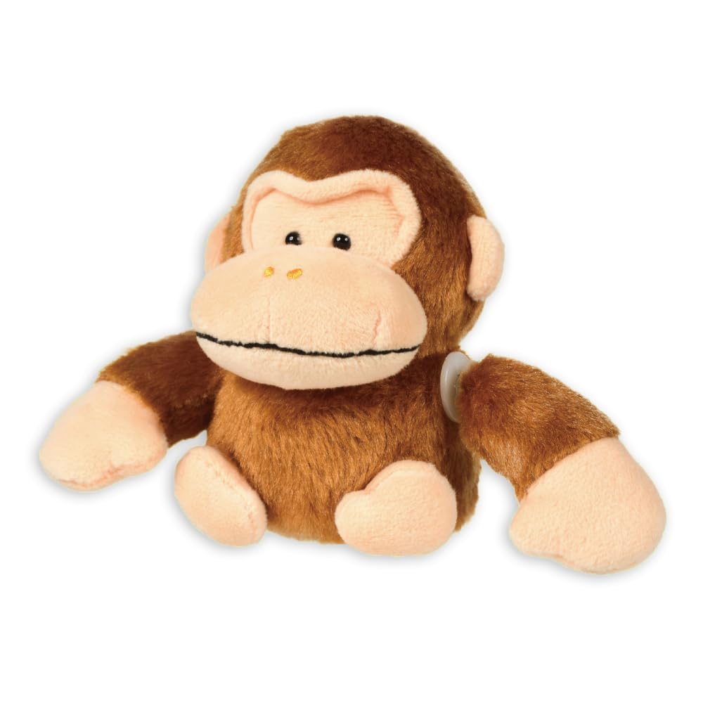 Naughty Gorilla Brothers Bouncing Mascot, Approx. 12.5cm, Shaking and Spinning (Maiki (Brown))