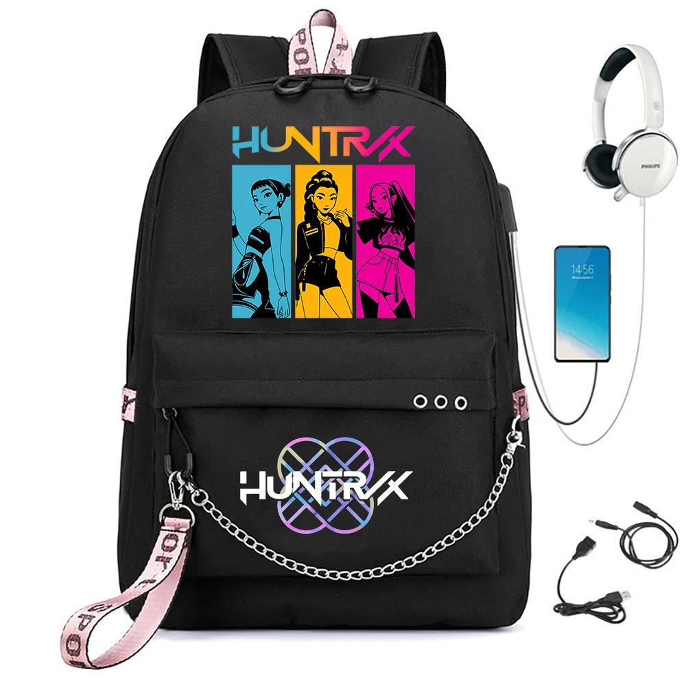 K-pop Printed Backpack for Teenager Girl Boy Bookbag Kid Gift Large Capacity Waterproof Travel Bag Rucksak