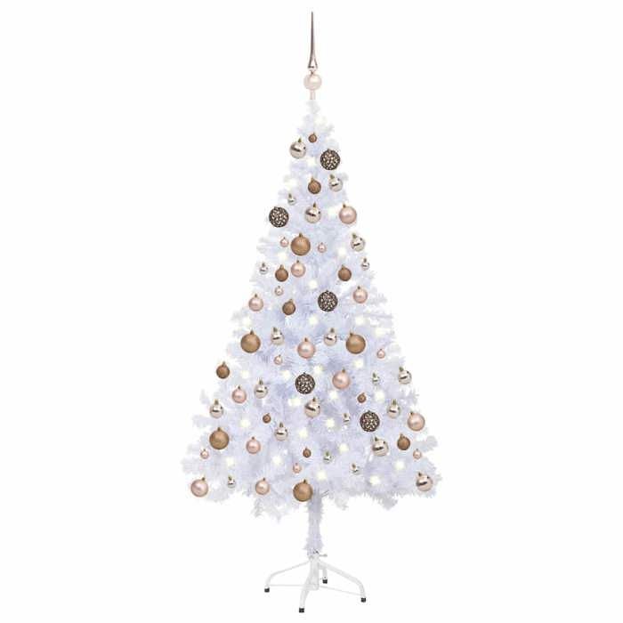 Maison Exclusive - Arbre de Noël artificiel pré-éclairé/boules 120 cm 230 branches