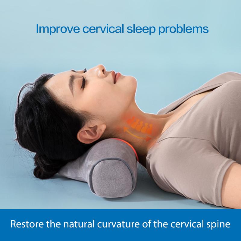 1pc Memory Foam Pillow, Slow Rebound cervical vertebra pillow Hot compress massage function Pillow Core For Anti-snoring Neck