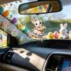 Easter Bunny Wall Decor 2D Flat Acrylic Bunny Egg Easter Pendant, Spring Rabbits And Egg Table Sign Decorations