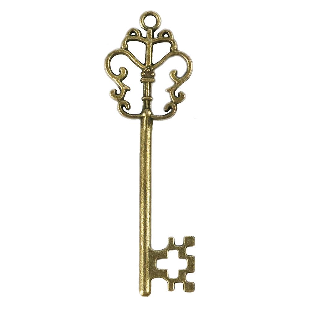 1 pièce Clés en Bronze Alliage Métallique Grande Antique Vintage Vieux Laiton Squelette Lot Serrure d'Armoire Alliage Métallique Accessoires de Bricolage