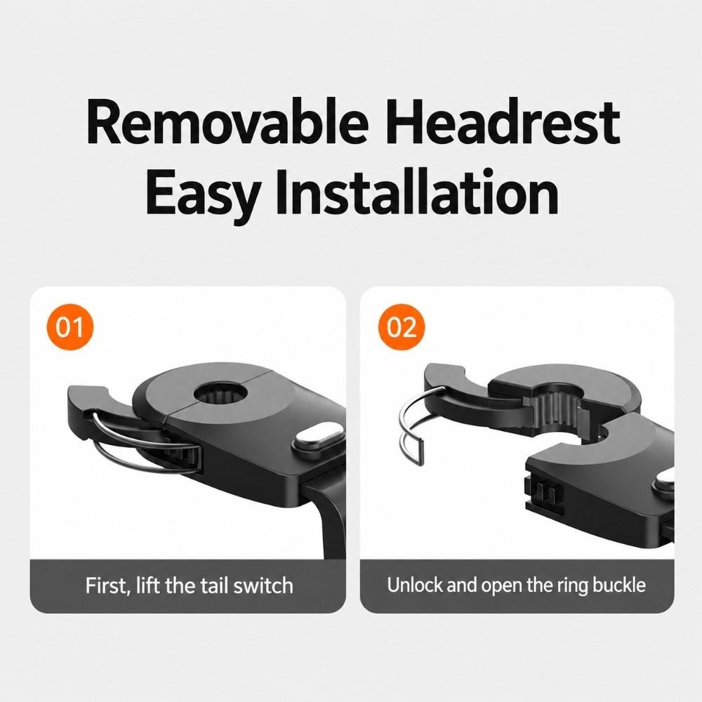 1Pc Hidden Car Headrest Hook Retractable Back Seat Hanger Car Bag Hook Auto Interior Organizer