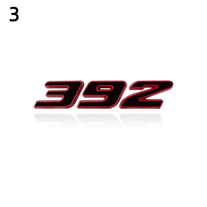

Металлическая 3D-наклейка на автомобиль 392 345 6.4L, эмблема, боковая наклейка на крыло автомобиля, задний багажник, бампер, задняя наклейка для Hemi Charger Challenge 392-3