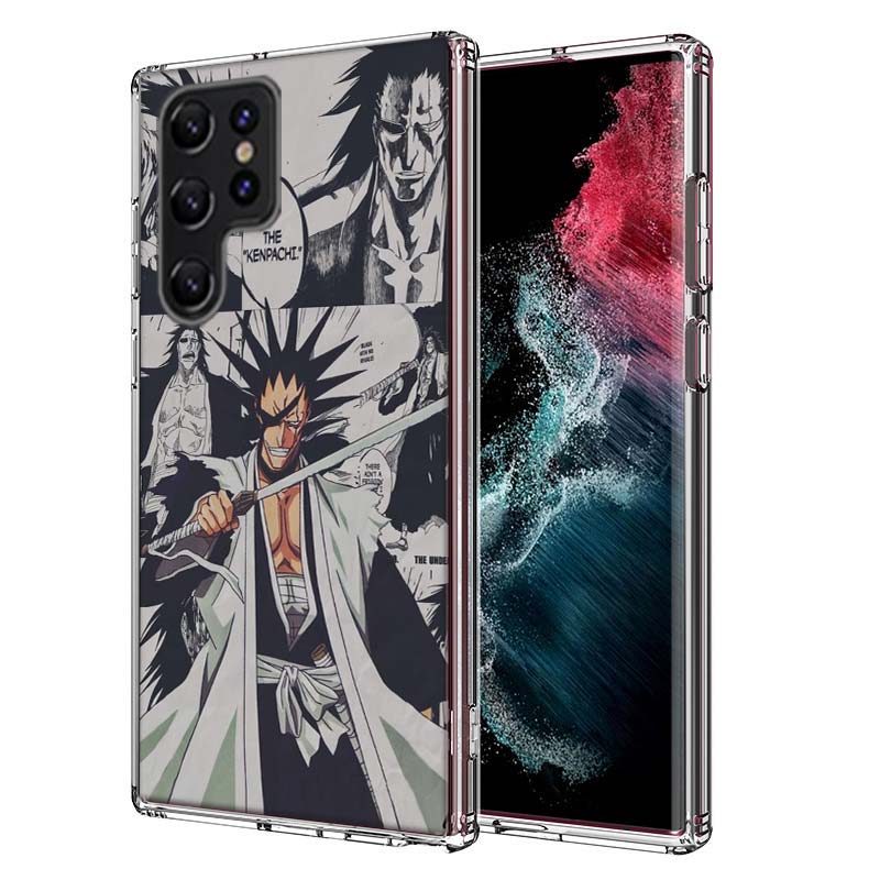 BLEACH Zaraki Kenpachi Capa Phone Case For Samsung S26 Ultra S25 Edge Galaxy S23 S21 S20 S24 FE S22 S10 Plus Cover Clear TPU She