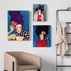 Abstract Style Girl Portrait Canvas Paintings Modern Figure Posters Prints Wall Art Pictures for Living Room Bedroom Home Decor