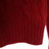 POLO RALPH LAUREN wool blend Long sleeve cable sweater M Red knit Women Used