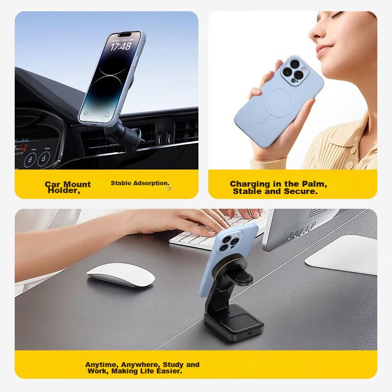 IPhone 14 Pro Case, Apple 14 Pro Protective Cover, Skin-Friendly Liquid Silicone Magnetic Full-Coverage Soft Case Protective Cover, Midnight Black