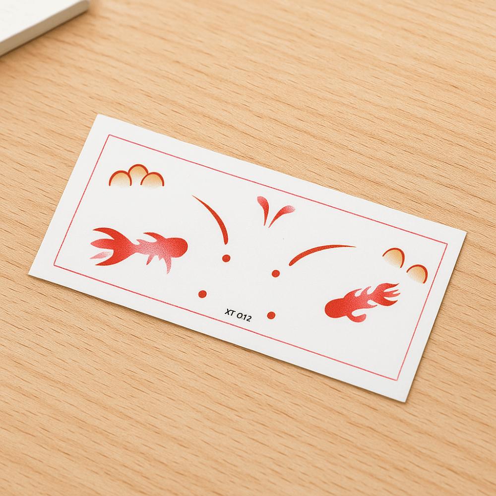 Long Lasting New Year Face Tattoo Waterproof Cheek Temporary Tattoo  Festival Holiday Events