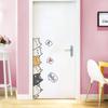 Cute Cat Wall Stickers Self Adhesive Door Sticker Creative Wallpapers  Children's Room
