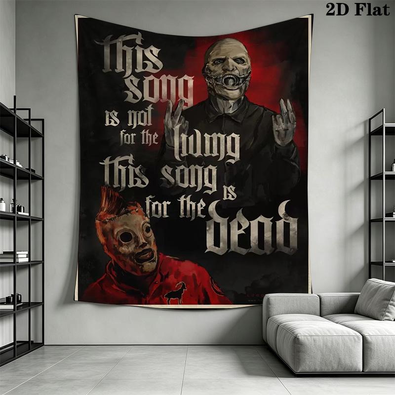 Slipknot Band Logo Tapestry Tapestry Wallmounted Fashion Print Soft Wall Covering Decoration Work Of Art