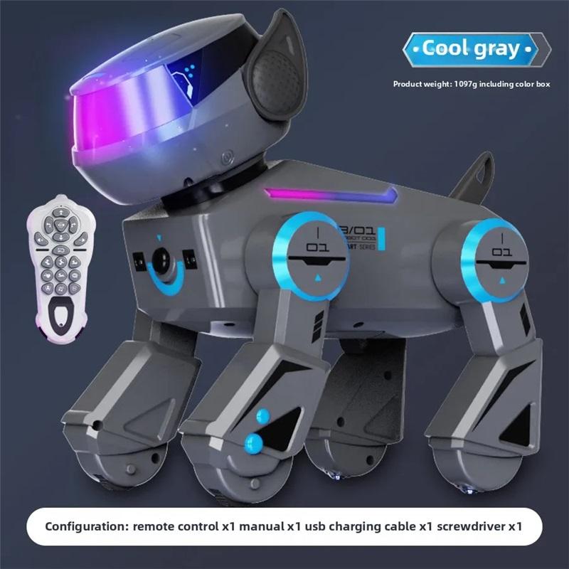 Крутая штука Игрушечная машинка Забавный подарок-Каваи ИИ Интеллектуальный Радиоуправляемый Робот-Собака, Bluetooth-динамик Кибер-робот, Машинка на радиоуправлении, Игрушки для мальчиков