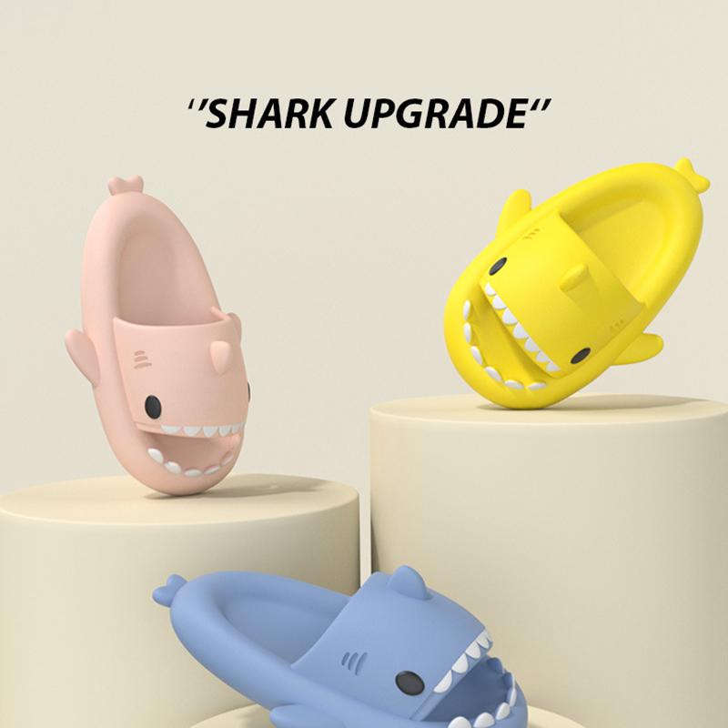 Summer New Kids Toddler Baby Outdoor Eva Slippers Cute Flat Heel Children Beach Sandals Cartoon Shark Kids Slippers