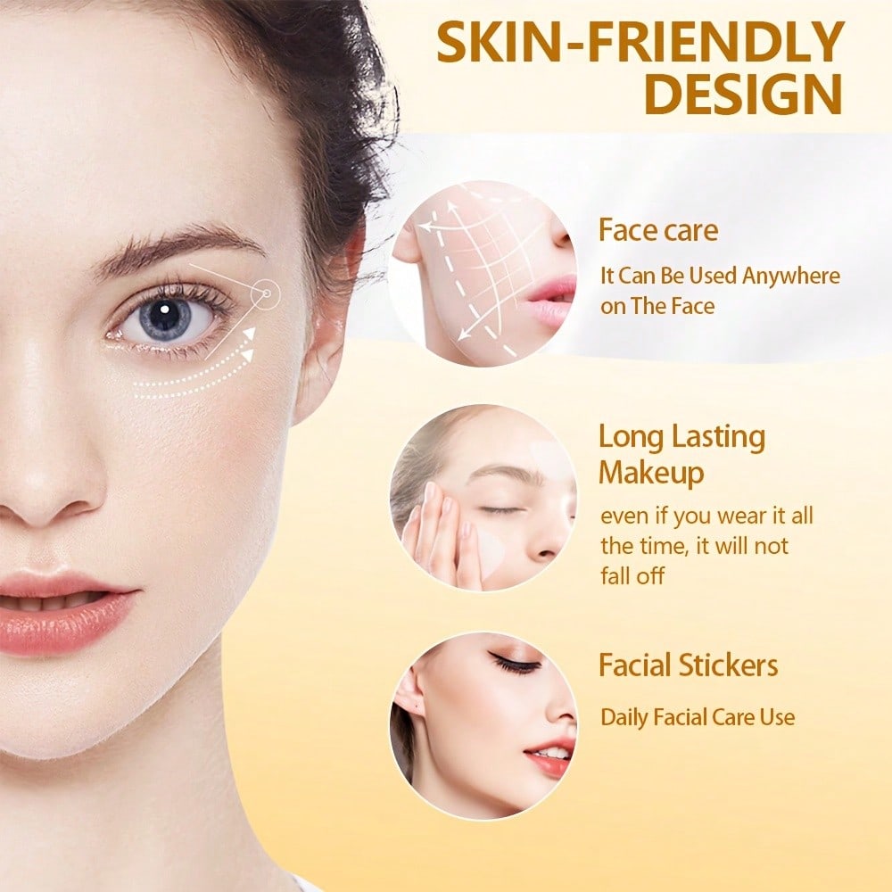 90 Stück Silikon-Anti-Falten-Pflaster, Geeignet für Stirn und Lachfalten, Parfümfrei, Alkoholfrei, Hautpflege