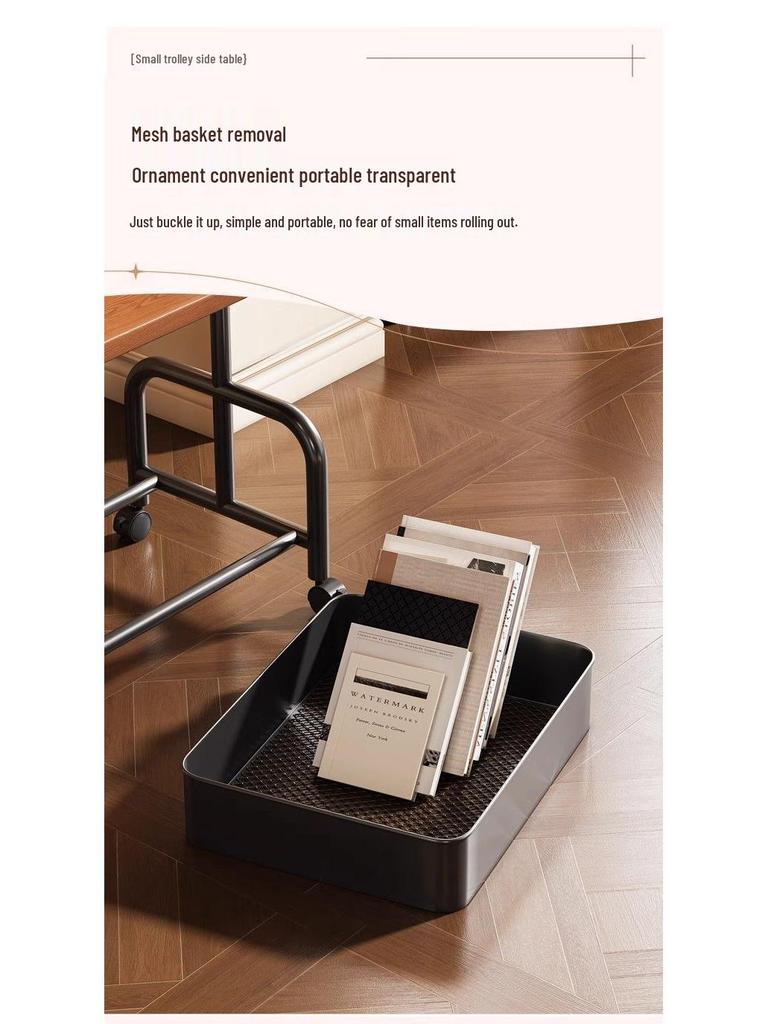 Masă laterală compactă mobilă cu depozitare: Suport pentru gustări pentru canapea, noptieră sau sufragerie