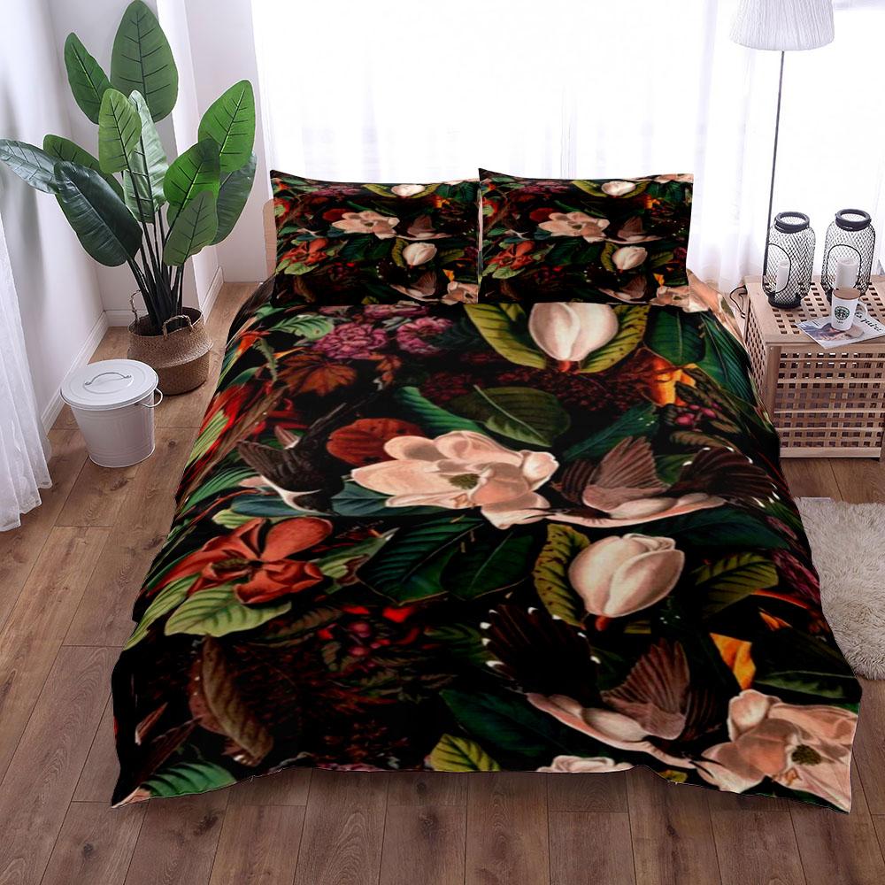 Bettwäsche-Set „Exotic Garden“, Kingsize, Queensize, Twin, Einzelbett, Bettbezug, Kissenbezüge, Bettwäsche-Set