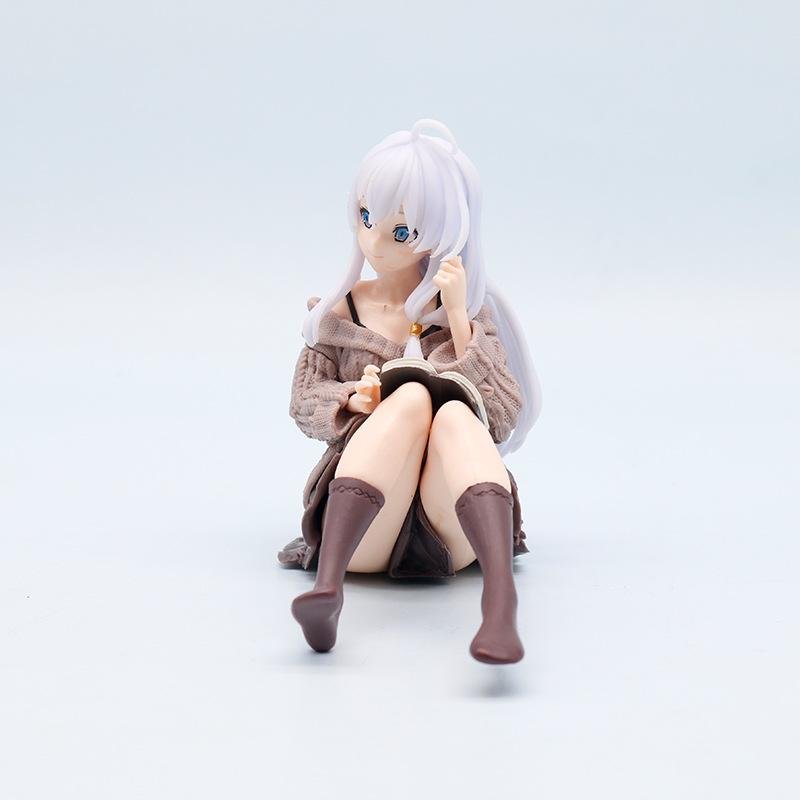 Elaina Kawaii Japanese Doll Anime Figure Simple Style Cute Desktop Decoration Action Figure for Fans of the Journey of Elain