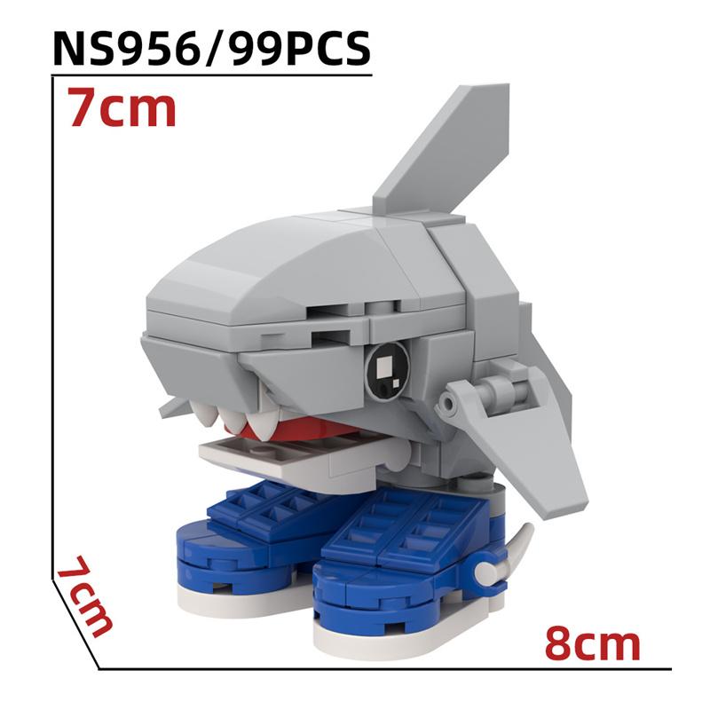 

Italian Brainrot Figure Building Blocks, Tung Tung Tung Sahur Tralalero Tralala Figure Building Blocks