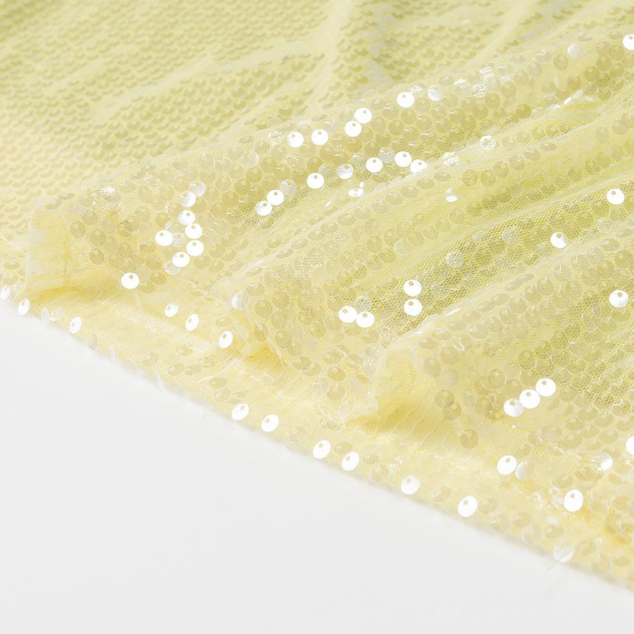 2025 Spring Women's European-American Fashion Sequin Waist-Slimming Mini Skirt