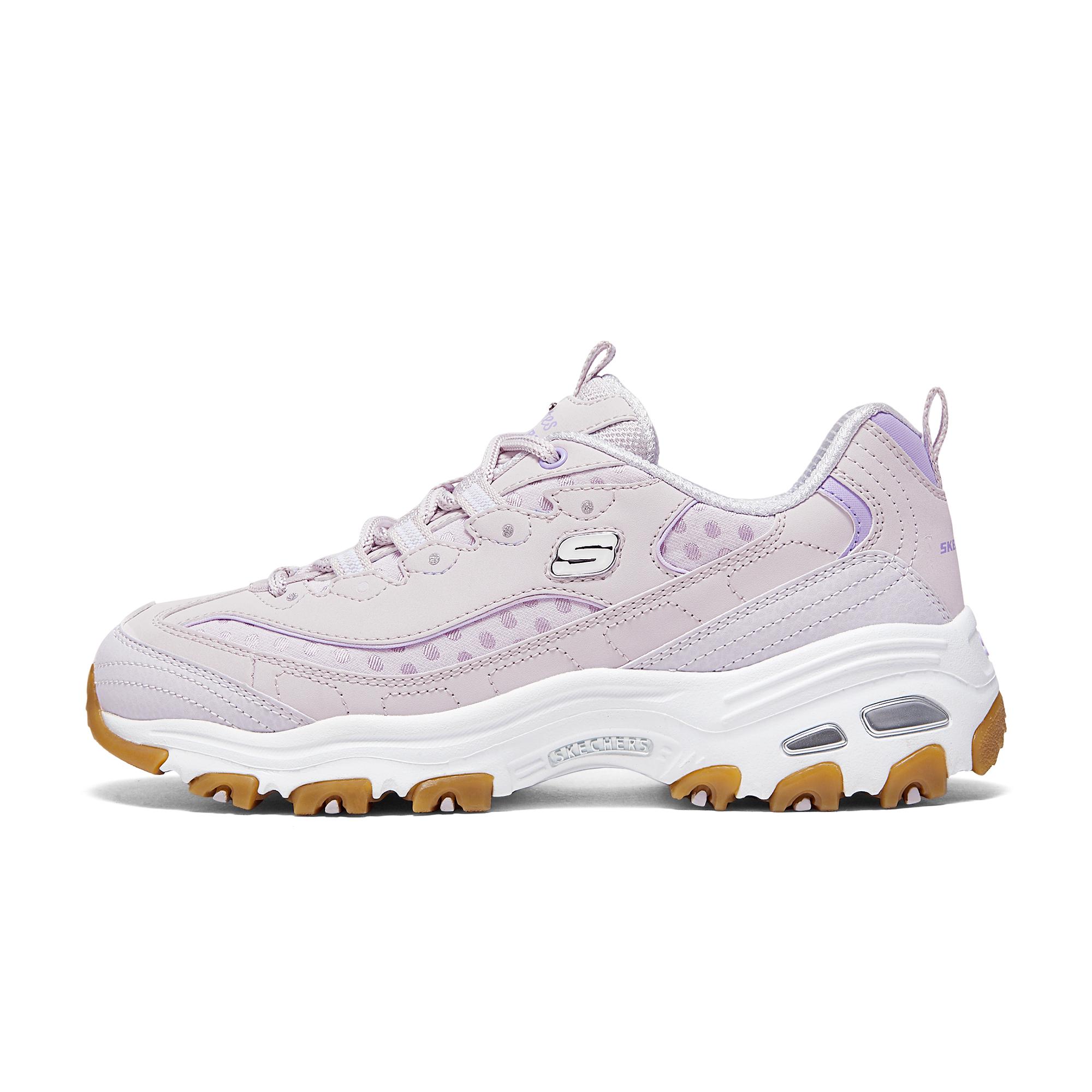 Женские кроссовки Skechers DLites Trendy с низким верхом для бега Розово-фиолетовые 150547-LAV 37