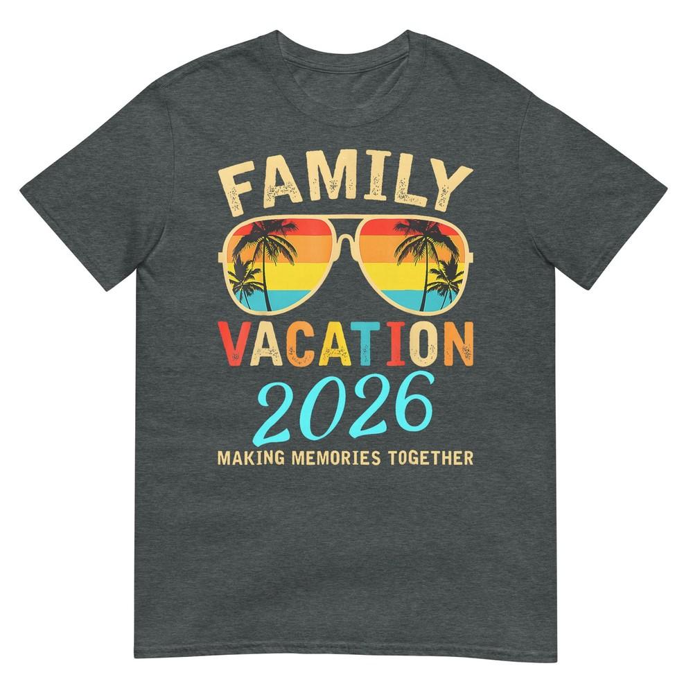 Family Vacation 2026 Beach Matching Summer Vacation 2026 Tshirt