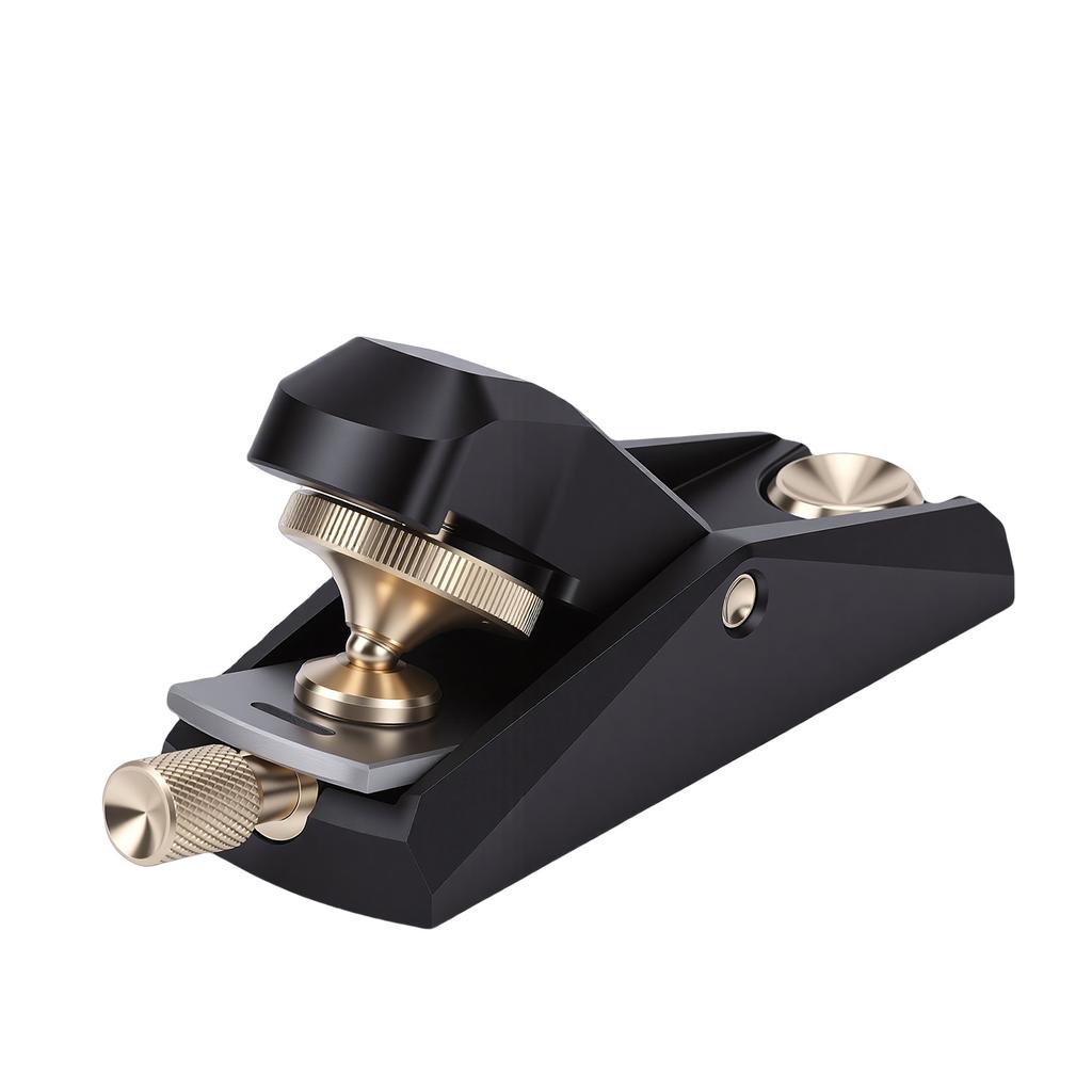 Wood Planer Woodworking Low Angle Small Hand Block Plane for Planing Trimming Accurate Fine Tuning Black