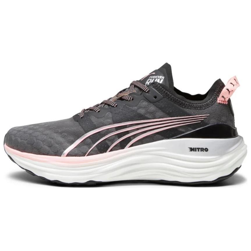 (WMNS) PUMA ForeverRun NITRO Running Shoes Black Pink Women s 377758-08 EU 37