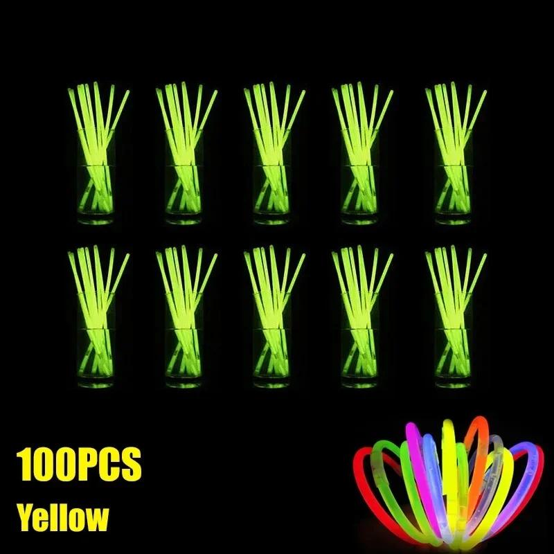 Nowa 2025 Fluorescencyjna Bransoletka w Kształcie Patyka Naszyjnik Glow Stick Bransoletka Materiały Imprezowe Dekoracja Koncertowa Jednorazowy Fluorescencyjny Patyk