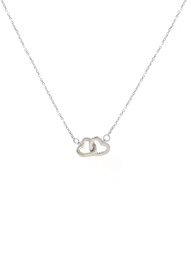 

Simple rhinestone love buckle pendant necklace cold style hip hop earth cool accessories tide sweater chain trend Europe and the United States