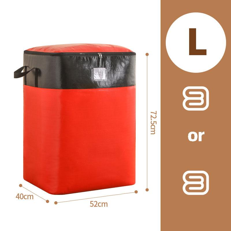 

Сверхвместительный Переезд Упаковка Утолщенная Сумка для хранения Багаж Одежда Отделочная Сумка Водонепроницаемый Артефакт для хранения одеяла L красный