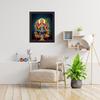 Hindu Religious Shiva and Maa Annapurna Devi Design Wall Art Painting Frame For Home Decoration