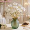6Pcs Large Gold Leaf Roses Fade Resistant Romantic Eternal Roses Handcrafted Artificial Crystal Flowers