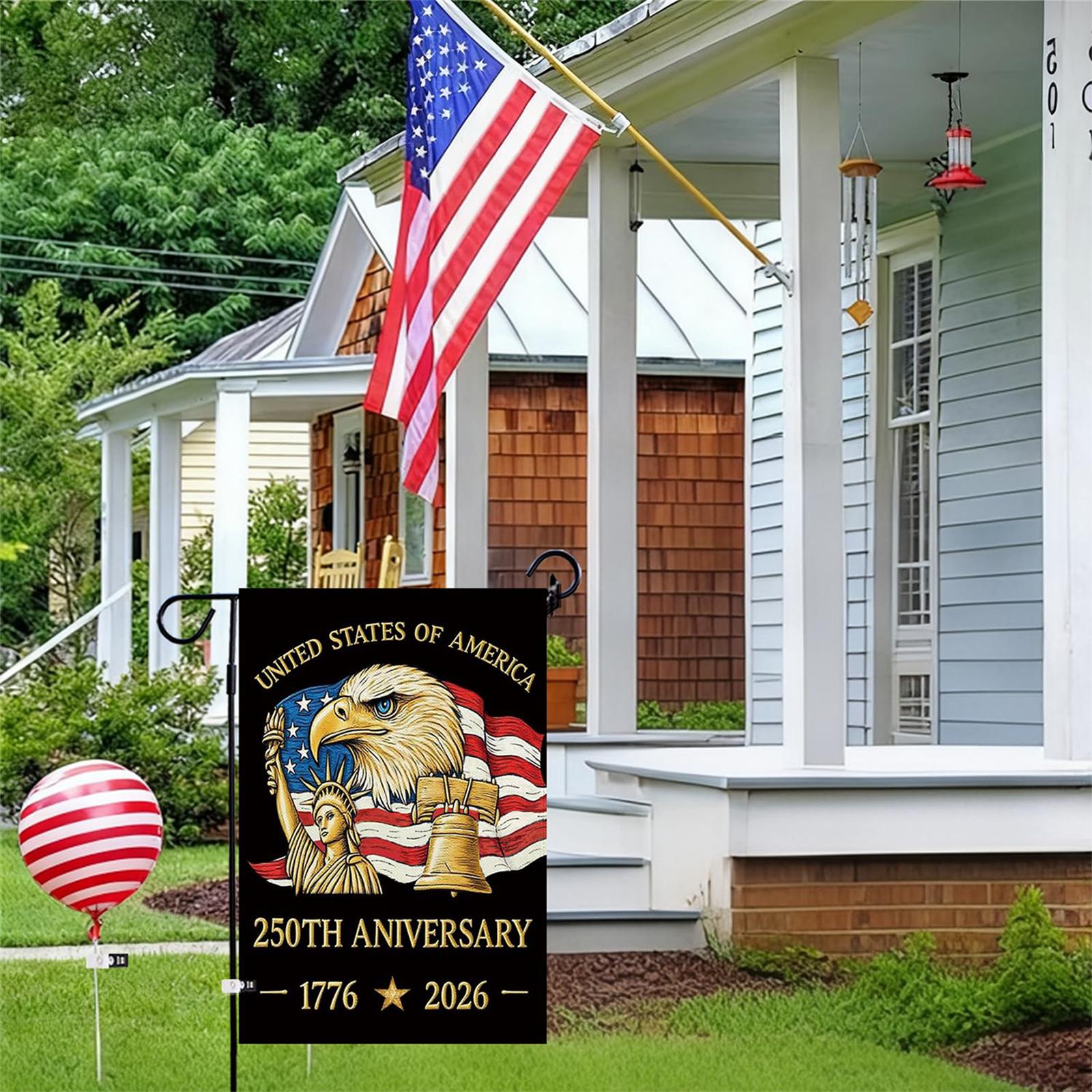 

Courtyard Garden Flag Decorative Flag Decorative Yard Flag Decorative Garden Flag For The 250th Anniversary Of The United States One Size