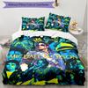 3pcs Duvet Cover Set (1*Duvet Cover + 2*Pillowcase, Without Core), Michael Jackson Print Soft All‑Season Bedding Set, Home Bedroom Decor Gift